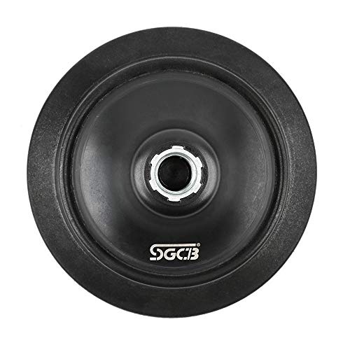 SGCB 5” RO Rotary Flexible Backing Plate, Hoop-and-Loop Face 5/8” Thread PU Soft Backing Pad Used On Rotary Polisher Sander for Sanding Polishing Buffing Finishing - Image 4