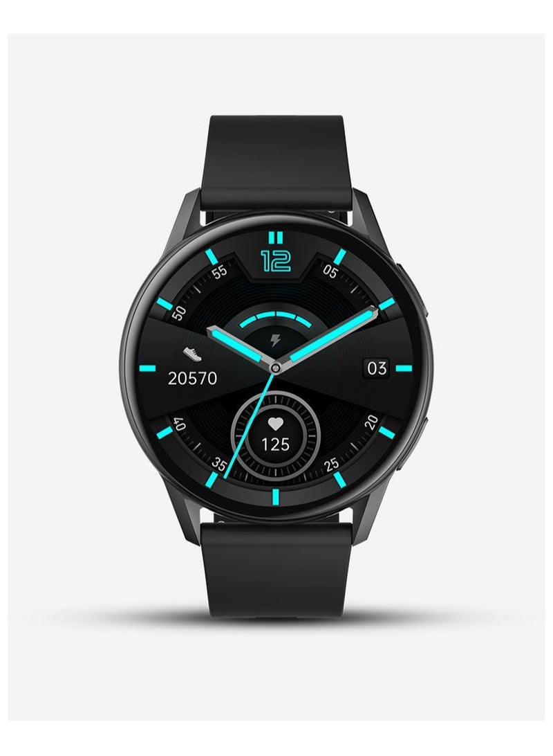 رافوز ساعة ذكية من سلسلة RIZTO KW16 بشاشة LCD مقاس 1.32 بوصة ودقة 360*360 و2.5D وعمر بطارية يصل إلى 7 أيام، إصدار دولي، ساعة ذكية مقاومة للماء IP68 مع حزام إضافي - Image 2