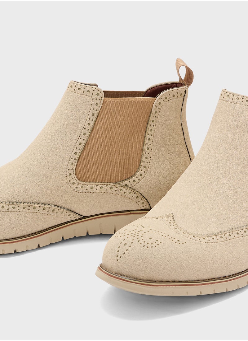 Robert Wood Casual Suede Chelsea Boots  - Image 4