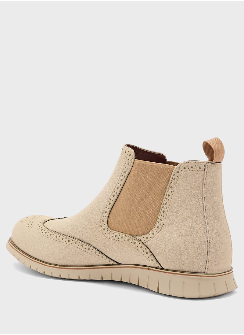 Robert Wood Casual Suede Chelsea Boots  - Image 3