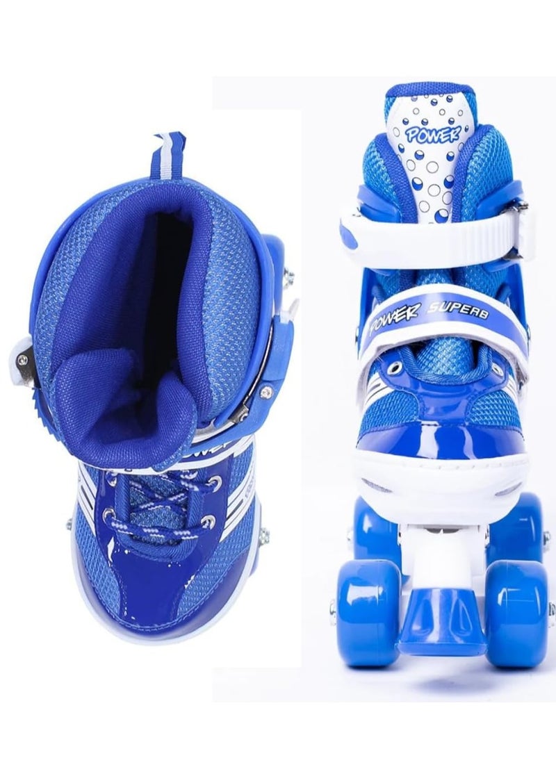 سبال أحذية تزلج بأربع عجلات قابلة للتعديل للأطفال من الجنسين مع سدادة مما يجعل من السهل على الأطفال تحقيق التوازن - Image 3