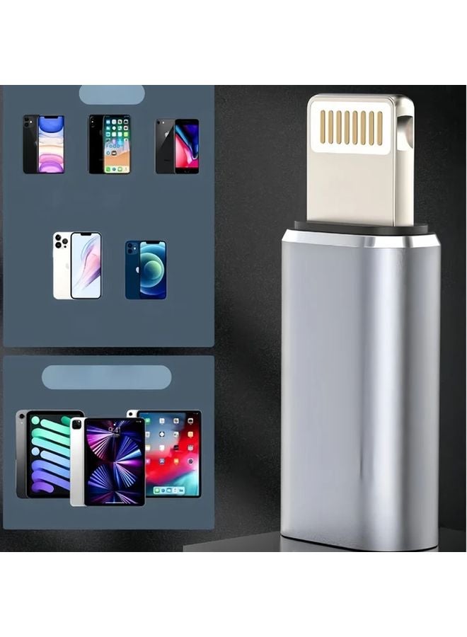 USB C Female To Lightning Male OTG Adapter For Charging And Data Transfer - Image 4