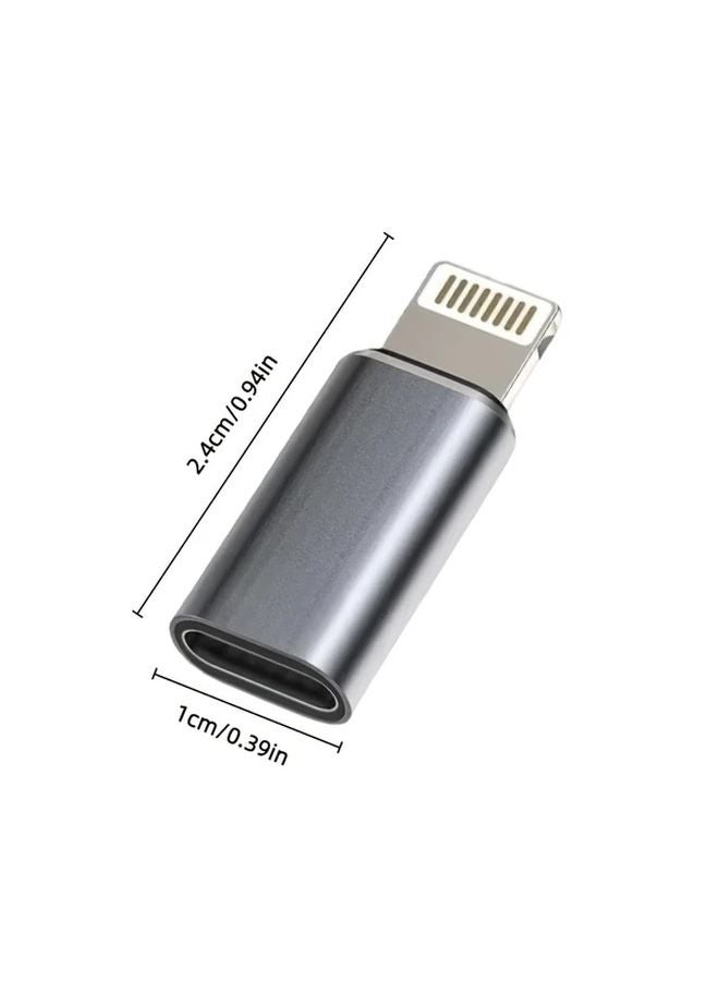 USB C Female To Lightning Male OTG Adapter For Charging And Data Transfer - Image 3
