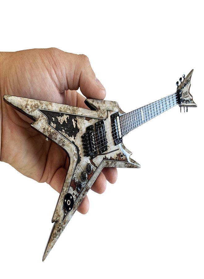 Axe Heaven Dimebag Darrell Dean Razorback Mini Guitar - Rust Razorback Guitar Collectible Model - Image 3