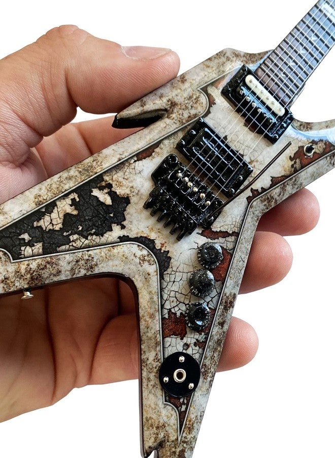Axe Heaven Dimebag Darrell Dean Razorback Mini Guitar - Rust Razorback Guitar Collectible Model - Image 2