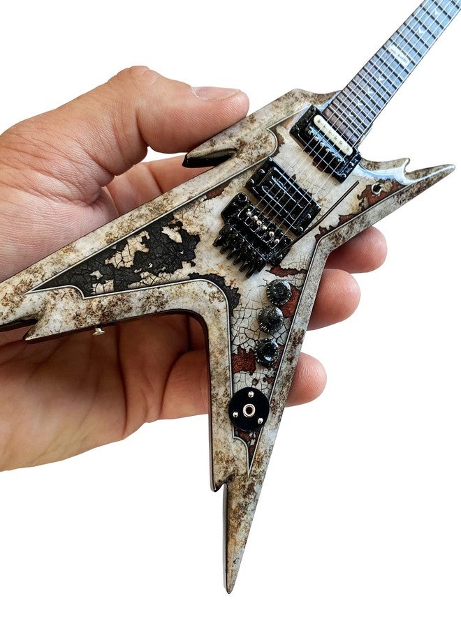 Axe Heaven Dimebag Darrell Dean Razorback Mini Guitar - Rust Razorback Guitar Collectible Model - Image 1