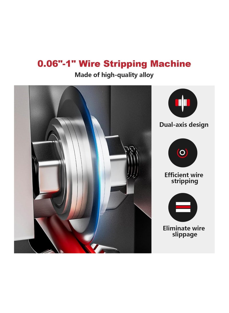 Generic - Manual Wire Stripping Machine, Gauge Wire 0.06-1 inches, Scrapping Copper Wire Peeler Machine, Drill Powered Hand Crank Wire Stripper Tool for Scrap Copper Recycling, Manual Wire Stripping Made Easy - Image 1