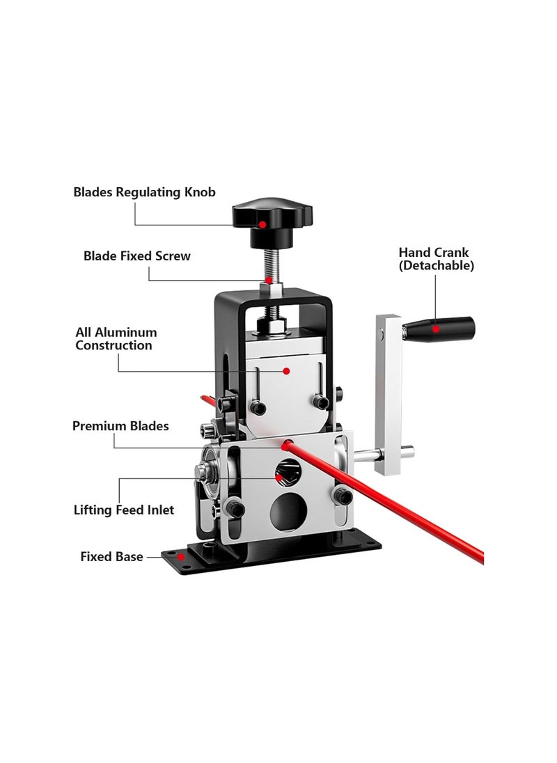 Generic - Manual Wire Stripping Machine, Gauge Wire 0.06-1 inches, Scrapping Copper Wire Peeler Machine, Drill Powered Hand Crank Wire Stripper Tool for Scrap Copper Recycling, Manual Wire Stripping Made Easy - Image 1