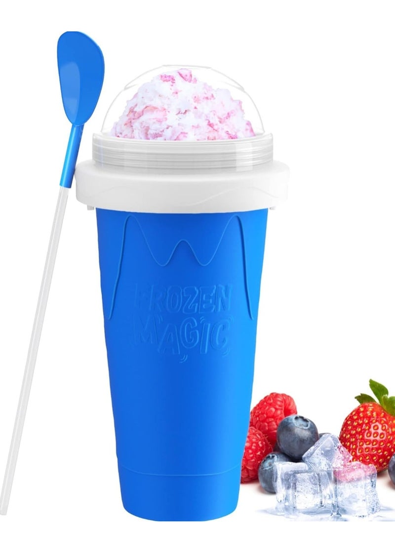 إلترازون Slushy Maker Cup, Slushy Maker Ice Frozen Squeeze Cup Cooling Maker Cup Freeze Mug Milkshake Smoothie Mug - Image 1