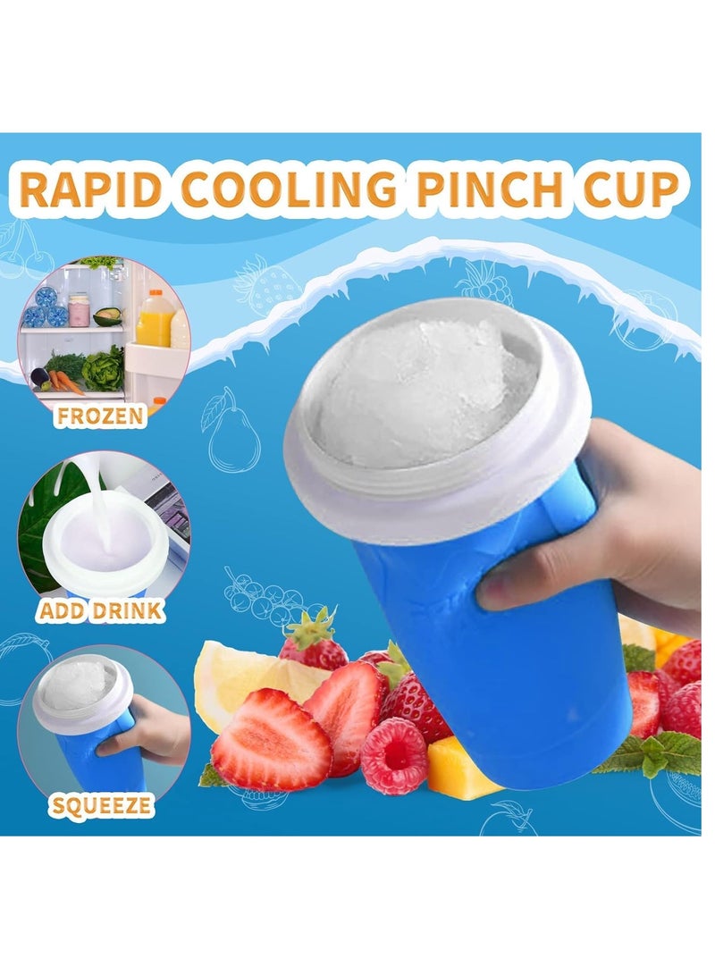 إلترازون Slushy Maker Cup, Slushy Maker Ice Frozen Squeeze Cup Cooling Maker Cup Freeze Mug Milkshake Smoothie Mug - Image 2