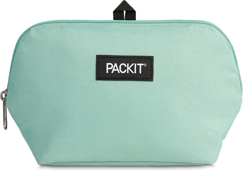 Pac-Kit ® Freezable Snack Bag, Sage, Built with ECOFREEZE® Technology, Collapsible, Reusable, Zip Closure, Designed For Keeping Snacks Fresh On the Go - Image 1