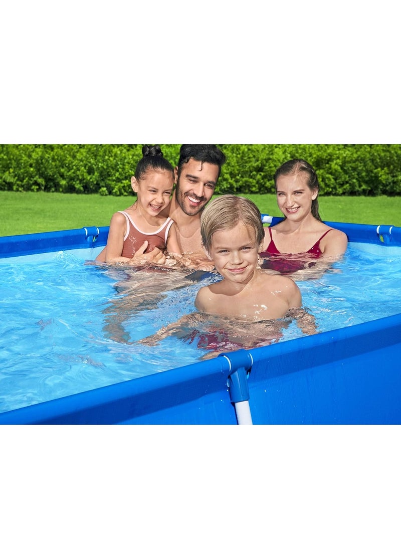 Bestway Metal Frame Swimming Pool, Family Above Ground Pool, Outdoor Garden Pool, Children's pool, 259x170x61cm - Image 4