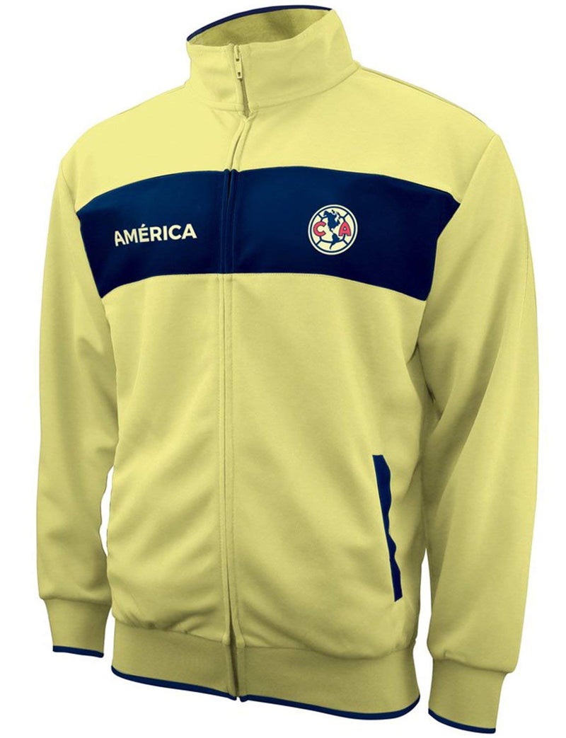 Icon Sports Officially Licensed Club América Soccer Track Jacket - Unisex Adult - CA52TJ Yellow M - Image 4