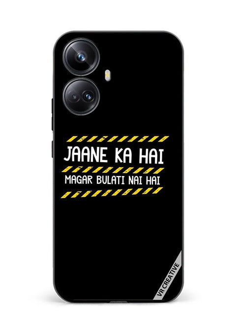 Protective Case Cover For Realme 10 Pro Plus Jaane Ka Hai Design Multicolour