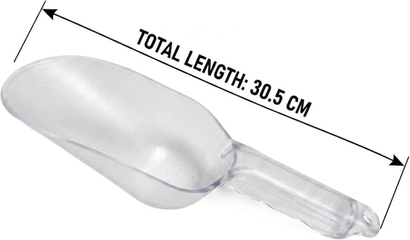 Cuisine Art Clear Polycarbonate Scoop 30.5cm | Food-Grade Plastic Ice Scoop for Kitchen Restaurant Pet Food Dry Goods Flour Rice Coffee Bean Candy Buffet Serving Shovel | BPA Free Dishwasher Safe - Image 4