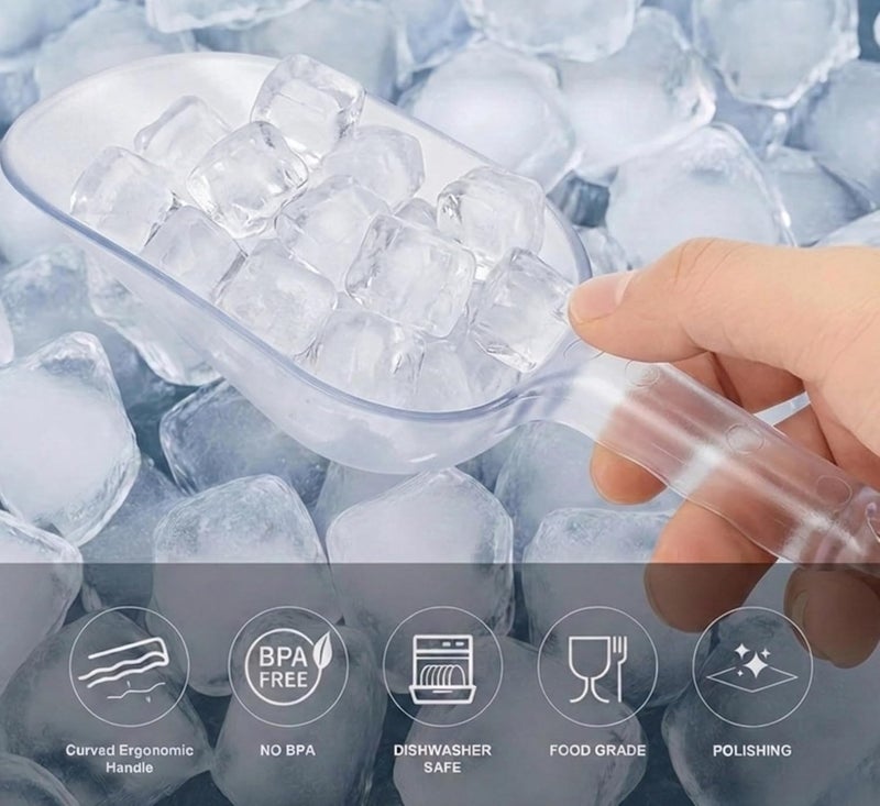 Cuisine Art Clear Polycarbonate Scoop 30.5cm | Food-Grade Plastic Ice Scoop for Kitchen Restaurant Pet Food Dry Goods Flour Rice Coffee Bean Candy Buffet Serving Shovel | BPA Free Dishwasher Safe - Image 5