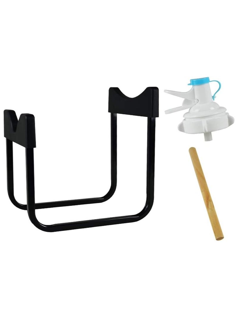 DubaiGallery Water Bottle Stand With Faucet Black - Image 4
