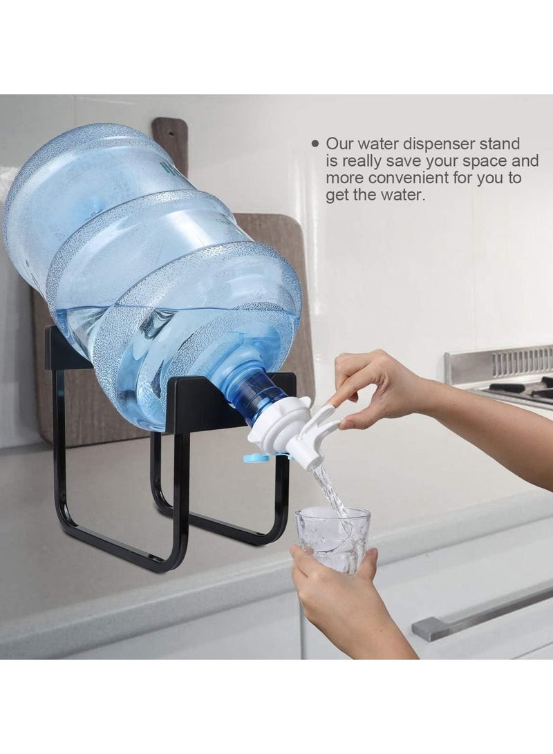 DubaiGallery Water Bottle Stand With Faucet Black - Image 2