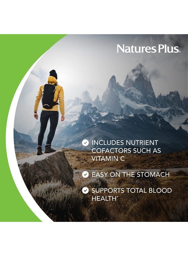 Nature's Plus NaturesPlus Hema-Plex Iron - 60 Fast-Acting Capsules - 85 mg Elemental Iron + Vitamin C & Bioflavonoids for Healthy Red Blood Cells - Vegan, Gluten Free - 30 Servings  - Image 3