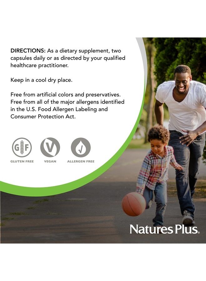 Nature's Plus NaturesPlus Hema-Plex Iron - 60 Fast-Acting Capsules - 85 mg Elemental Iron + Vitamin C & Bioflavonoids for Healthy Red Blood Cells - Vegan, Gluten Free - 30 Servings  - Image 5