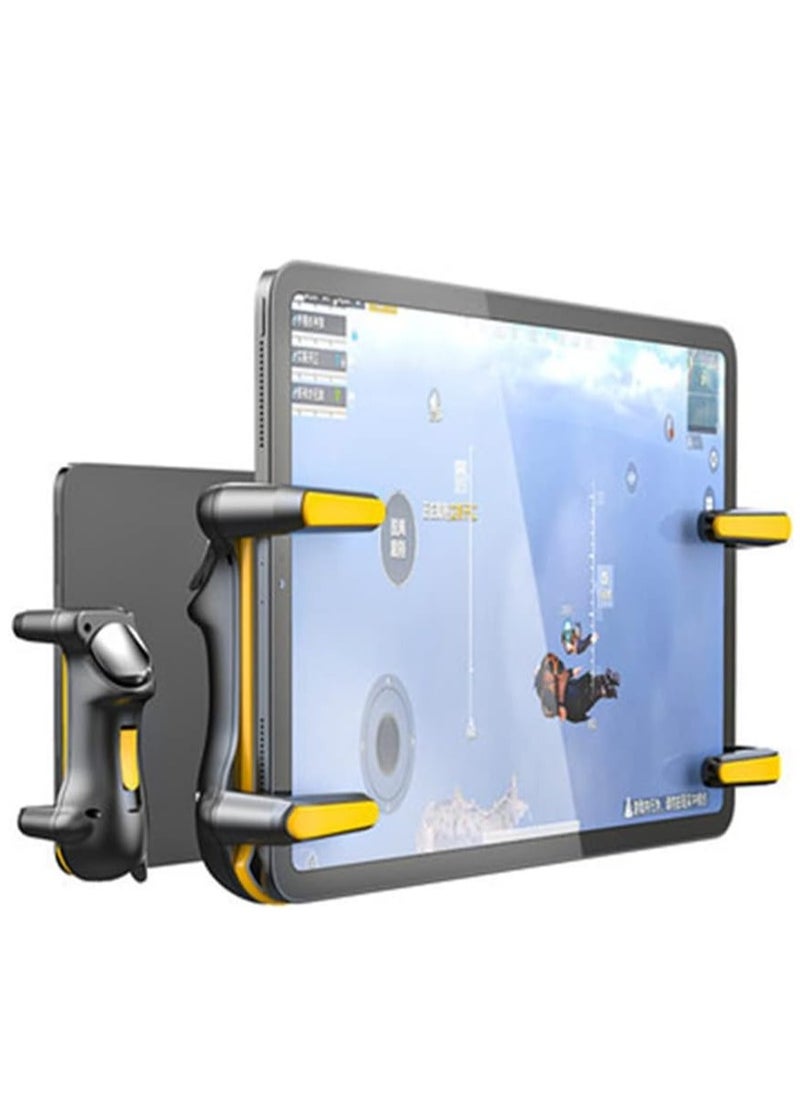 Generic - Ipads PUBGs Controller Six Finger Capacitance Adjustable Mobile Game Trigger Joystick L1R1 Button Gamepad Grip Tablet Accessories - Image 1