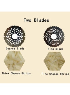 SYOSI Stainless Steel Cheese Slicer with 2 Sharp Blades, Kitchen Tool Good Helper for Grate Cheese, Butter, Vegetables, Bread Grater,  - Image 3