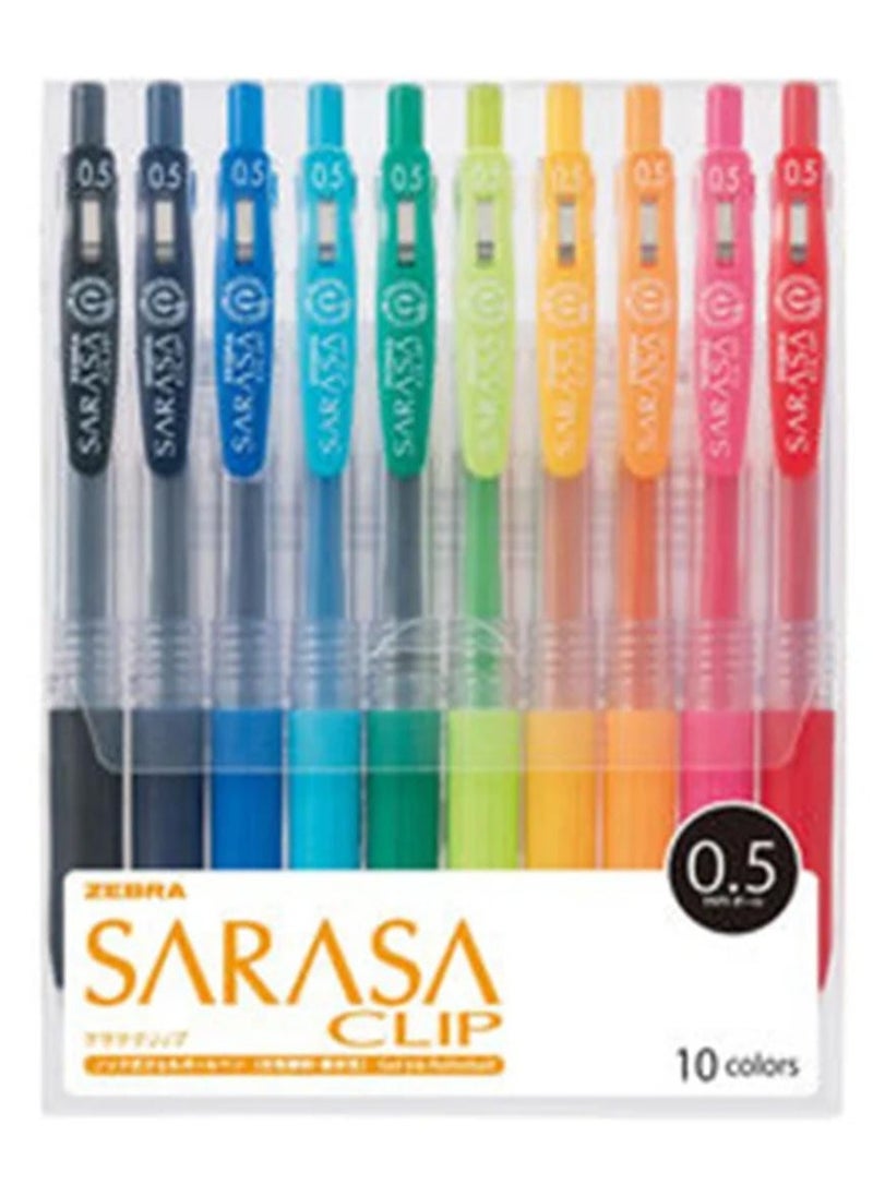 ZEBRA - 10-Piece Sarasa Clip Gel Ink Pen Set - Image 1