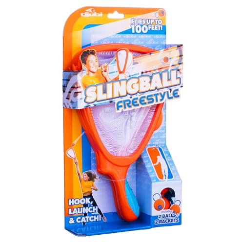 Djubi Slingball The Ultimate Game of Catch Long Distance Slingshot Scoop Ball Set Fun Indoor  Outdoor Sports Toy  Freestyle - Image 1