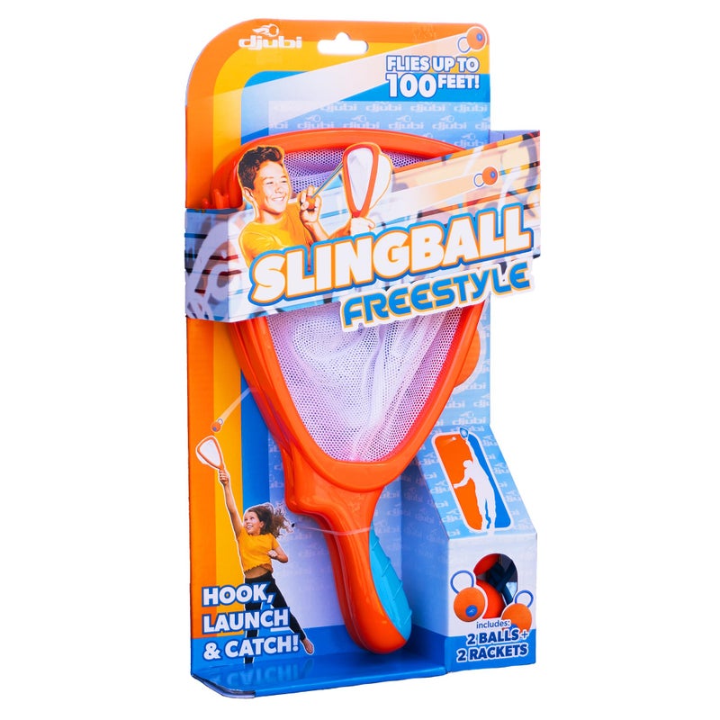 Djubi Slingball The Ultimate Game of Catch Long Distance Slingshot Scoop Ball Set Fun Indoor  Outdoor Sports Toy  Freestyle - Image 2