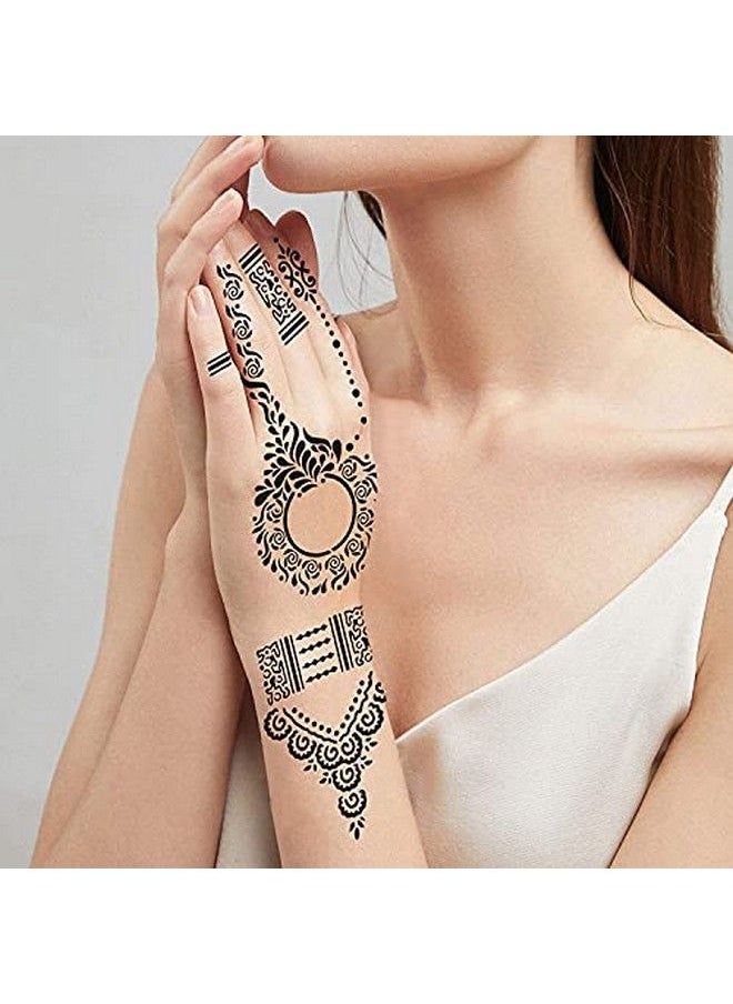 ivana's - Premium Collection Large Heena Mehandi Tatto Stencil Set for Full Hand Arabian Design | Arabian Collection | Body Art | Heena Temporary Tatto for Girls & Women (FD11) - Image 1