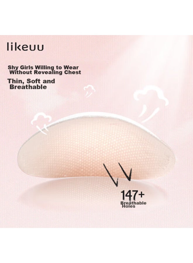 Ubras Back-to Season, Girls' Bra, Women's Underwear, Invisible One-size Bra Plus, Powder Blue - Image 4