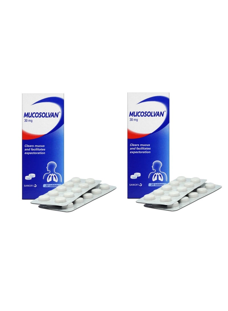 Mucosolvan 30mg Tablet 20’s Twin Pack