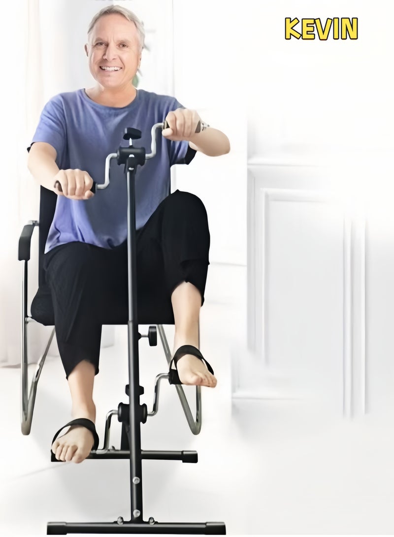 كيفن دواسة تمرين الدراجة، ذراع اليد والساق والركبة، معدات لياقة بدنية قابلة للتعديل لكبار السن، دراجة تمرين بدواسة منزلية لكبار السن للجسم بالكامل - Image 1