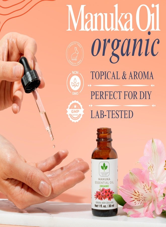TODICAMP 100% Pure Manuka Oil from New Zealand | Therapeutic-Grade Essential Oil for Wound Care, Skin Soothing, Nail & Scalp Health | Organic, Undiluted, Cold-Pressed Manuka for Face, Hair & Body - Image 3