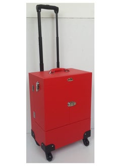 SUNRISE Professional Rolling Makeup Train Case, Hair Stylist, Nail & Makeup Artist Travel Case, Faux Leather  - Image 2