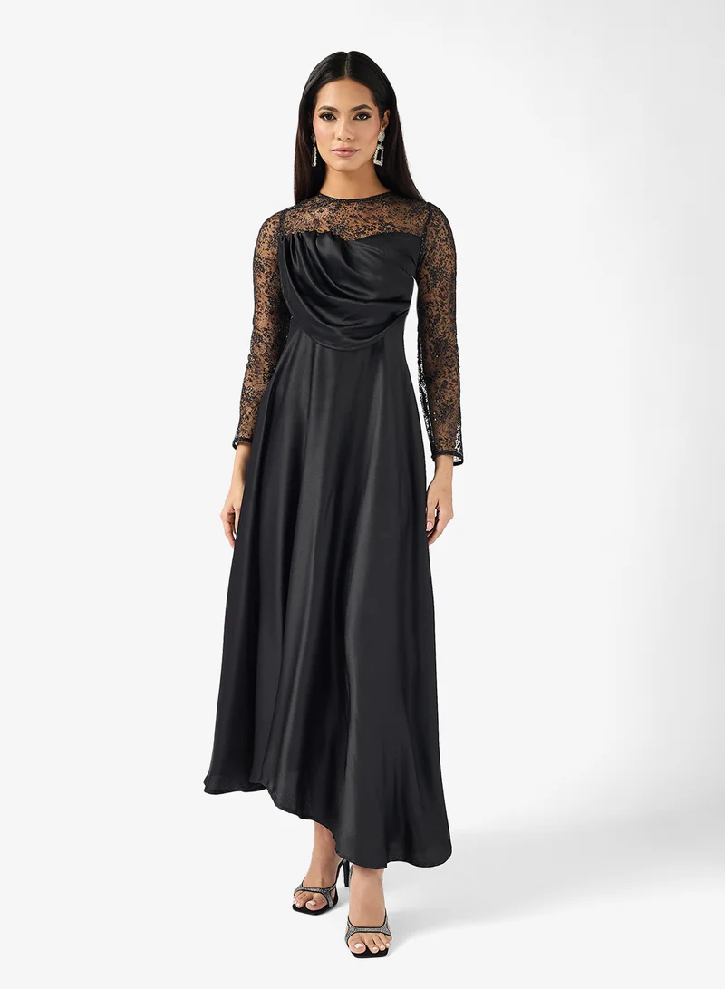 Ella Limited Edition Embellished Dress With Sweetheart Neck