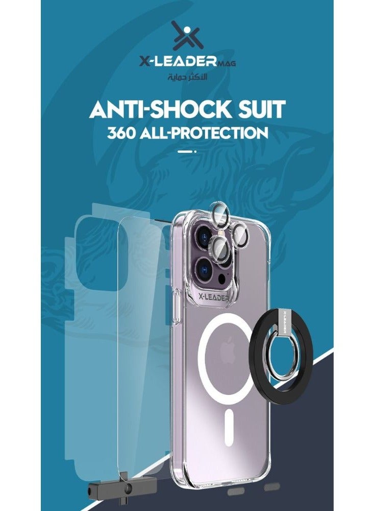 اكس ليدر بكج حماية ماج سيف الجديد من إكس ليدر آيفون 15 برو ماكس حماية ايفون ضد الصدمات - Image 4