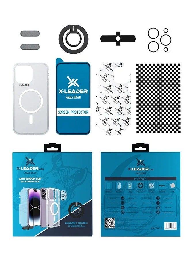 اكس ليدر بكج حماية ماج سيف الجديد من إكس ليدر آيفون 15 برو ماكس حماية ايفون ضد الصدمات - Image 2