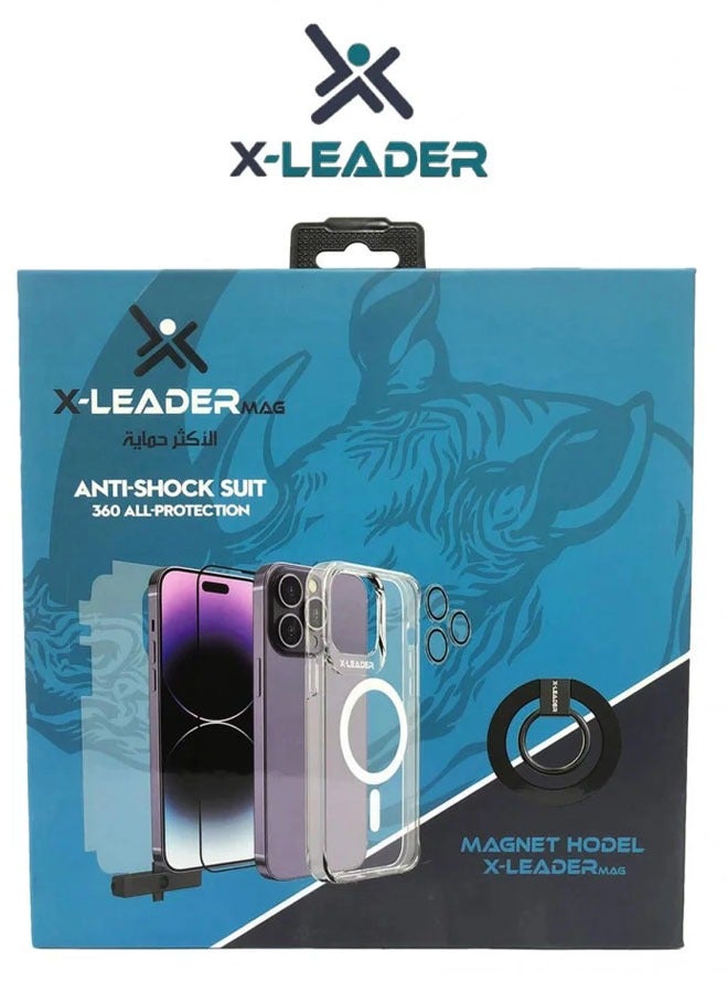اكس ليدر بكج حماية ماج سيف الجديد من إكس ليدر آيفون 15 برو ماكس حماية ايفون ضد الصدمات - Image 1