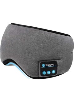 Bluetooth Sleeping Eye Mask Headphones, 5.0 Wireless Bluetooth Headphones Adjustable&Washable Music Travel Sleeping Headset with Built-in Speakers Microphone Hands-Free for Sleeping