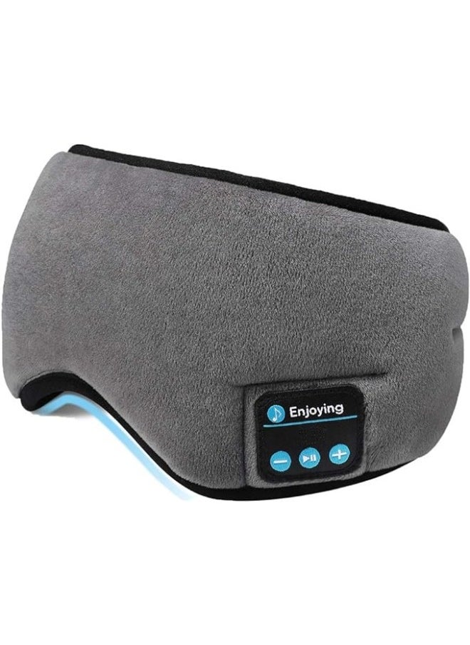 Generic - Bluetooth Sleeping Eye Mask Headphones, 5.0 Wireless Bluetooth Headphones Adjustable&Washable Music Travel Sleeping Headset with Built-in Speakers Microphone Hands-Free for Sleeping - Image 1