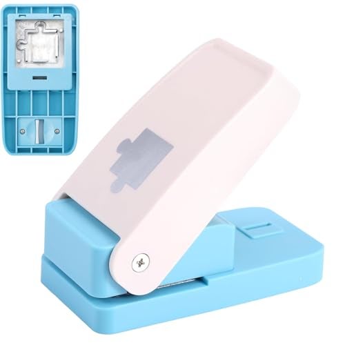 CYFUN DESIGN Puzzle Punch DIY Jigsaw Puzzle Piece Cutter for Personalized Jigsaw Custom Photo Puzzle Making Tool for Decorating Scrapbooking and Craft Projects Suitable for Many Materials Piece Size 1 x 1 - Image 1