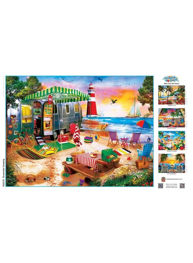 MasterPieces 550 Piece Jigsaw Puzzle For Adults Family Or Kids Oceanside Camping 18"X24" - Image 5