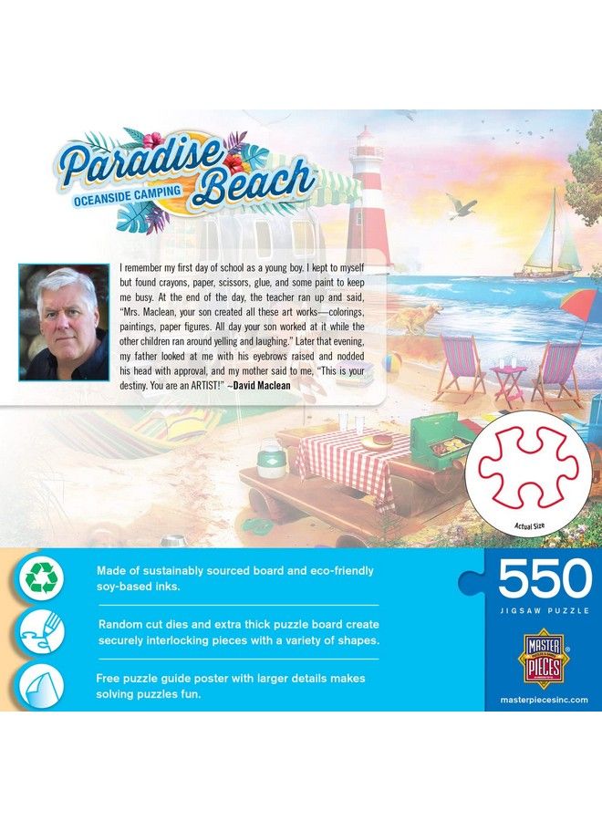 MasterPieces 550 Piece Jigsaw Puzzle For Adults Family Or Kids Oceanside Camping 18"X24" - Image 4