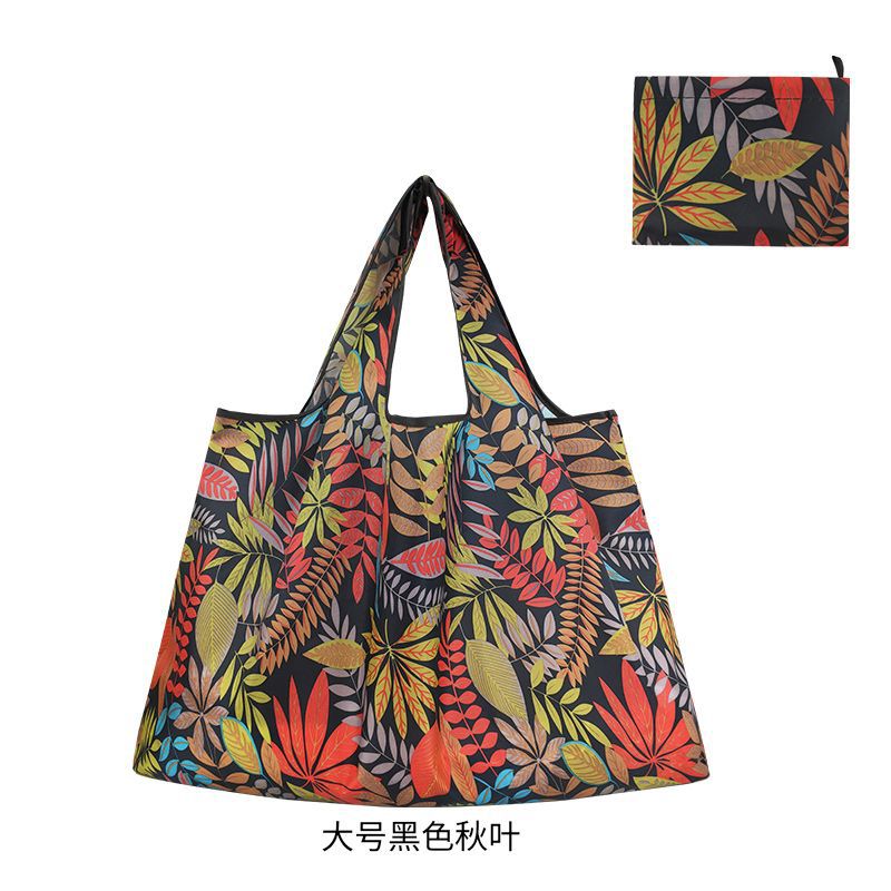 Supermarket Environmental Bag Shopping Bag Large Capacity Foldable Portable Shoulder Bag Waterproof Portable Shopping Cloth Bag Storage Bag - Image 1