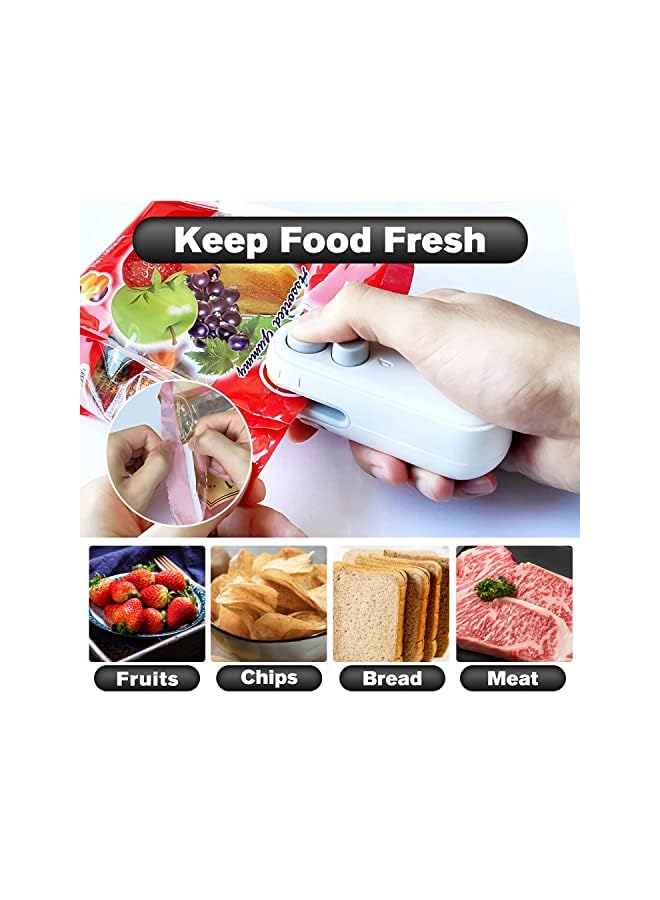 Raxoom Bag Sealer,2 In 1 Plastic Sealer & Cutter,Portable Chip Bag Sealer Machine For Snack Bags Recharable Cookies Package Vacuum Bag Sealer, Bag Sealer Heat Seal,Keep Food Fresh - Image 3