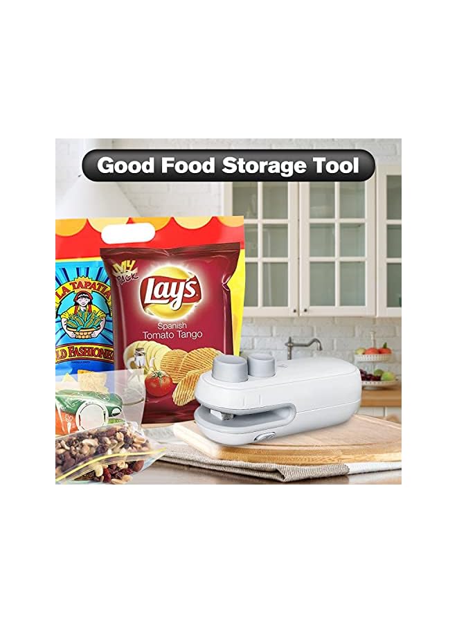 Raxoom Bag Sealer,2 In 1 Plastic Sealer & Cutter,Portable Chip Bag Sealer Machine For Snack Bags Recharable Cookies Package Vacuum Bag Sealer, Bag Sealer Heat Seal,Keep Food Fresh - Image 2