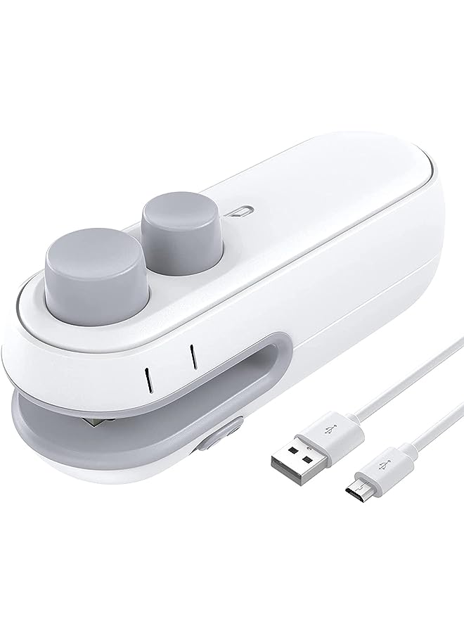 Raxoom Bag Sealer,2 In 1 Plastic Sealer & Cutter,Portable Chip Bag Sealer Machine For Snack Bags Recharable Cookies Package Vacuum Bag Sealer, Bag Sealer Heat Seal,Keep Food Fresh - Image 1