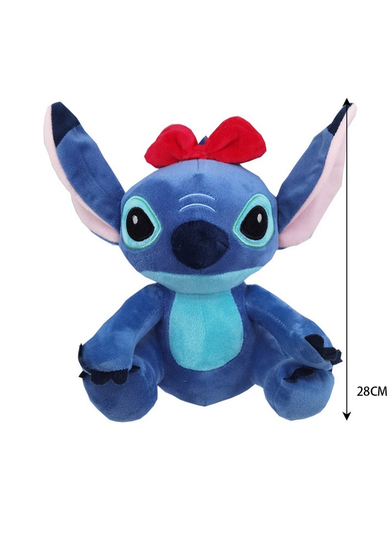 Loquat Stitch Doll Children's Plush Toy Gift (Blue Bow Tie) - Image 2