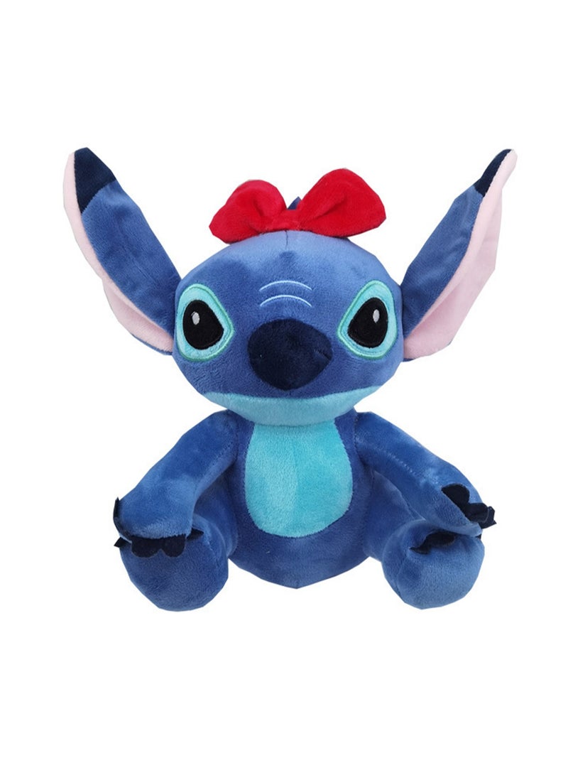 Loquat Stitch Doll Children's Plush Toy Gift (Blue Bow Tie) - Image 1